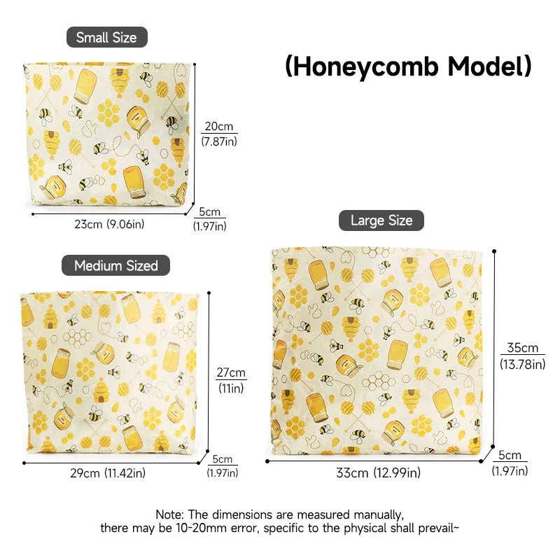 1 PC Reusable Beeswax Storage Bags