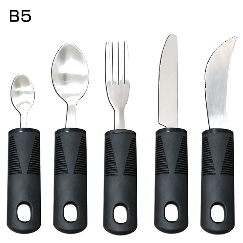 3/4/5Pcs/Set Elderly Adaptive Utensils