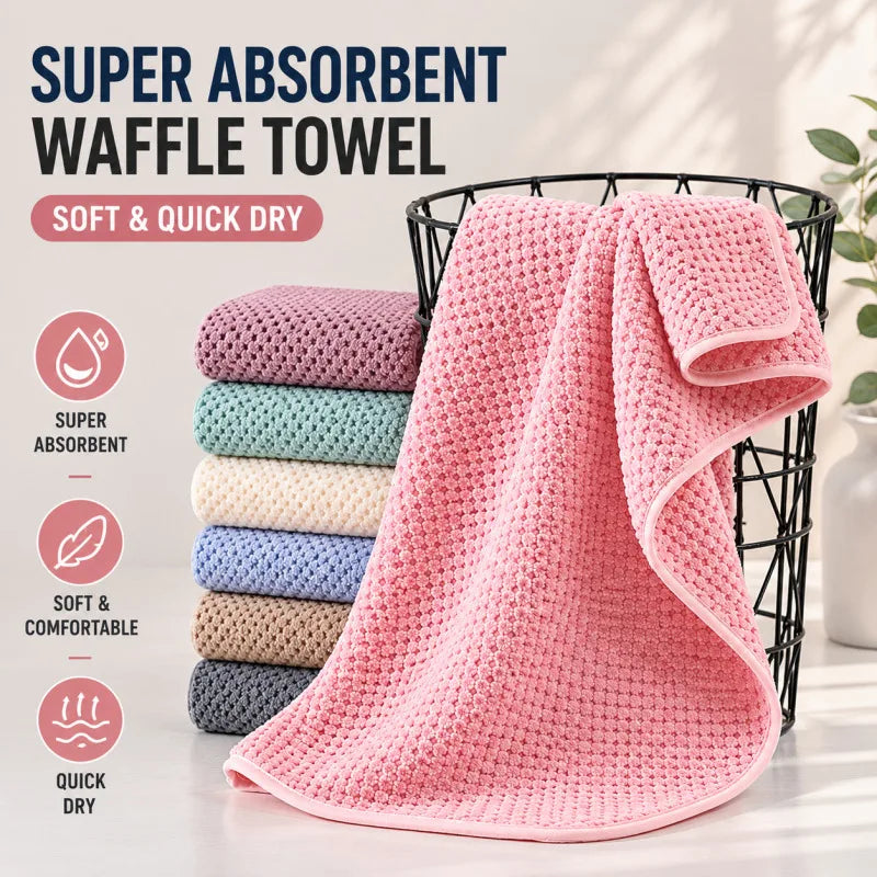 Fleece Bath Towel 3pc Set