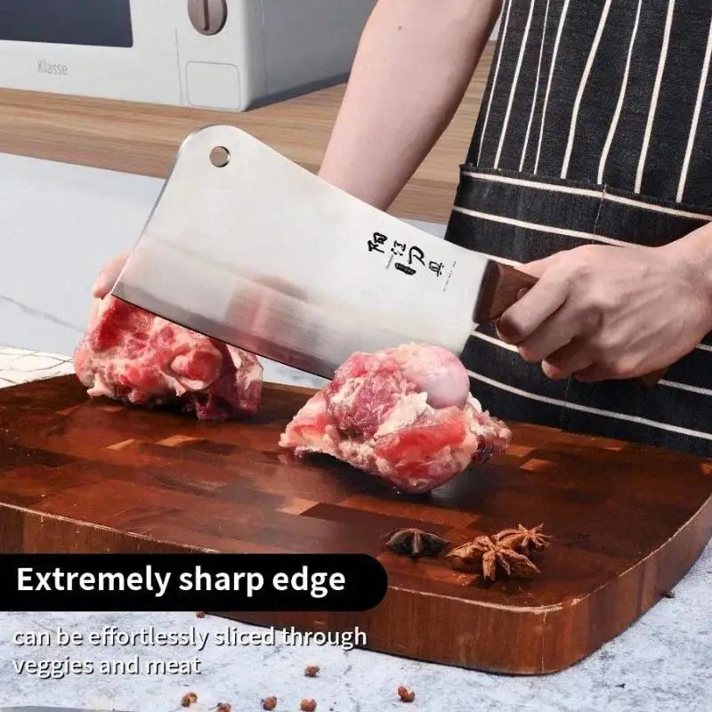 Heavy-Duty Butcher's Cutting Knife