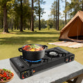 Portable Dual-Burner Camping Stove with Case 2500W