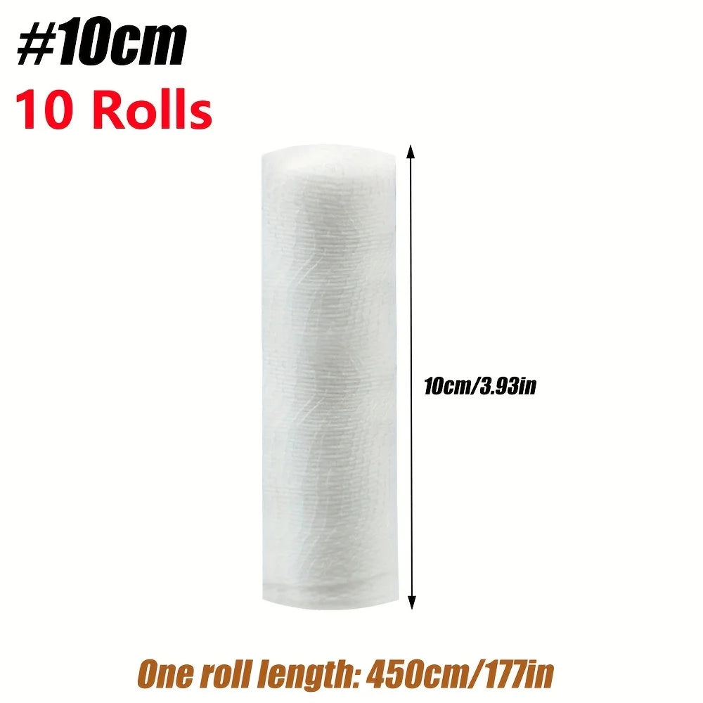 10 Rolls Breathable Gauze Bandage Rolls