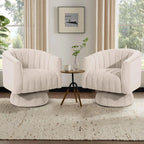 360° Swivel Accent Chair/ Armrest Set of 2