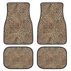 Leopard Print Car Floor Mats Set