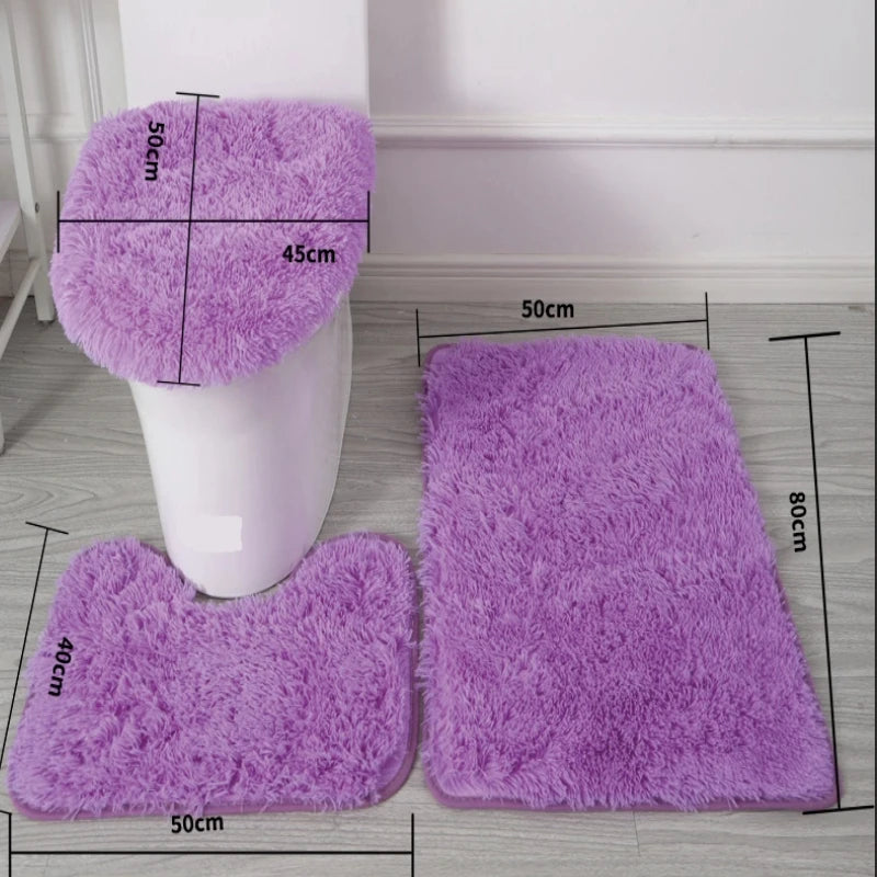 3pc/set Bathroom Rug Set
