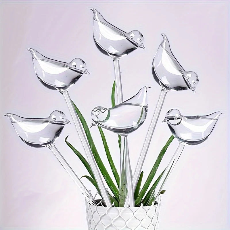 5 Bird-Shaped Self-Watering Globes