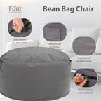 Oversized Bean Bag Chair/ Removable Cover
