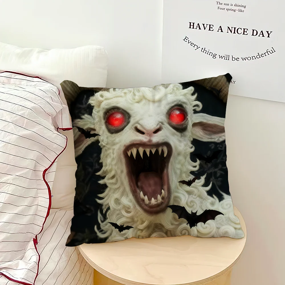Screaming Goat Pillow Cover