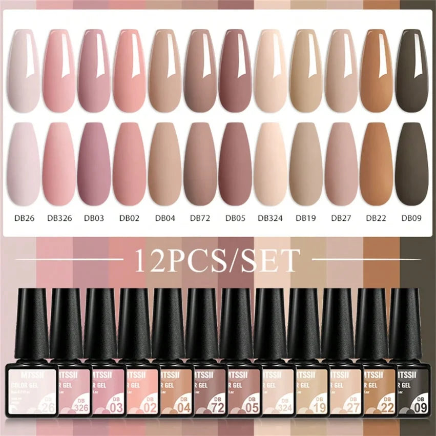 12pcs Gel Nail Polish Set