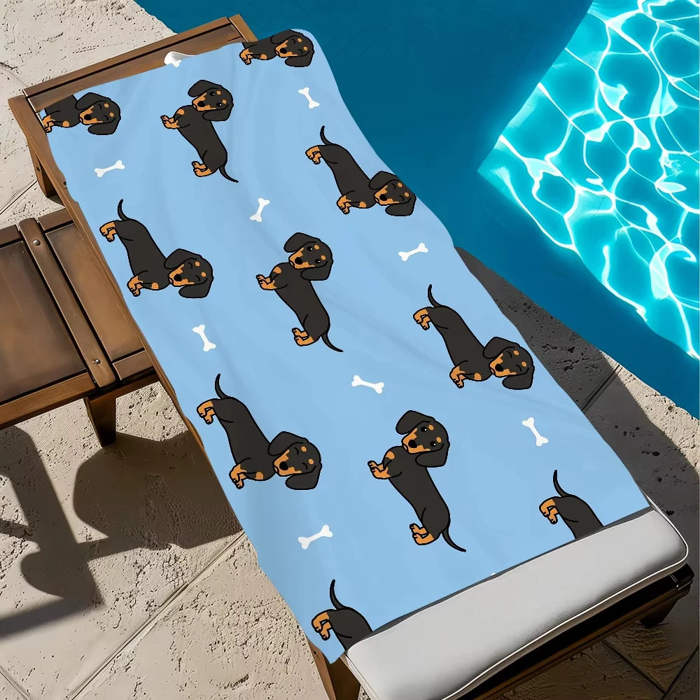 Dachshund Beach Towel