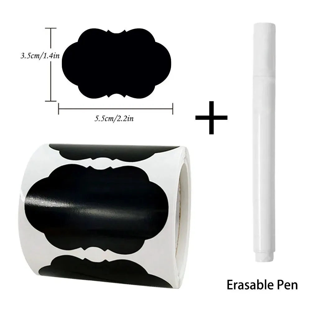 120Pcs  Blackboard , Erasable Pen,  Chalkboard Labels