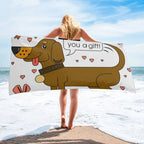 Dachshund Beach Towel