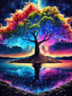 Diamond Painting Fantasy Moon Tree