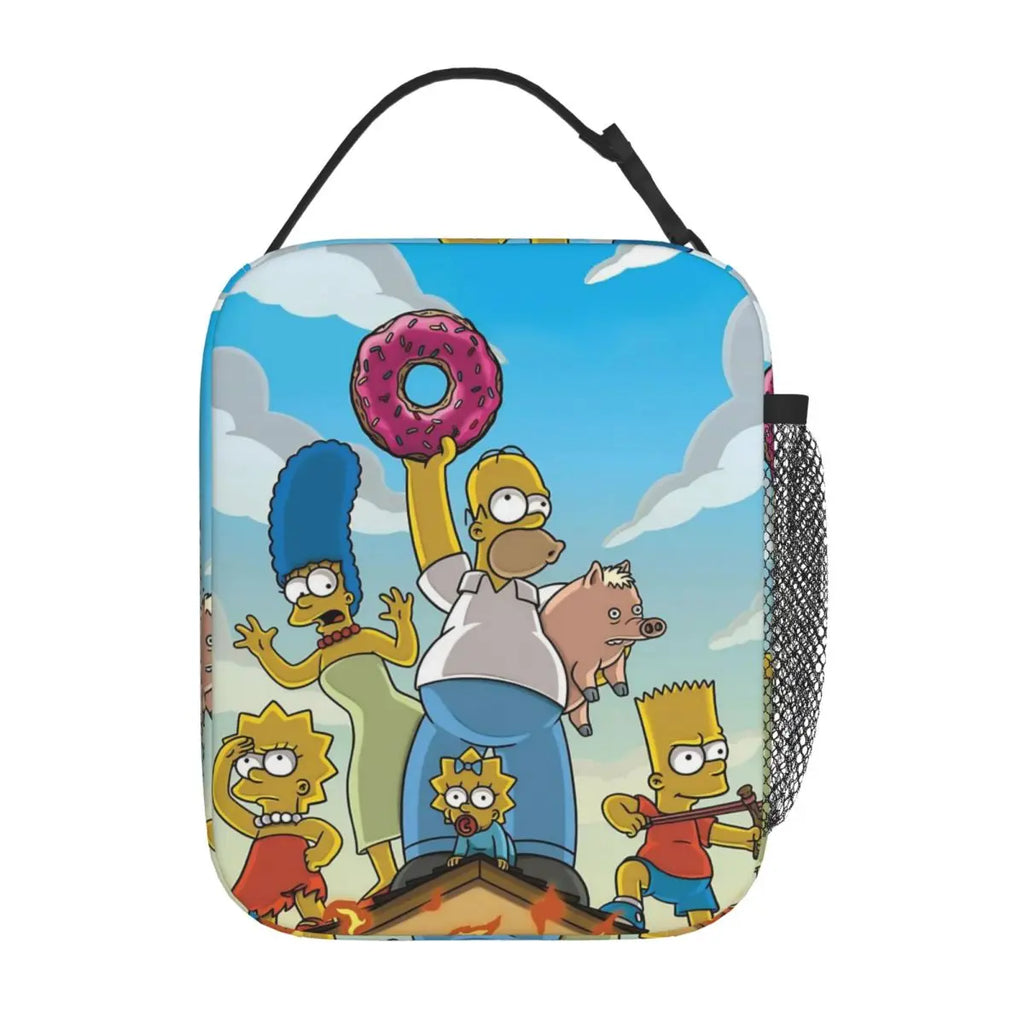 Simpsons Cartoon Insulated Lunch Bag
