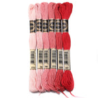 6pcs/lot Colorful Polyester Embroidery Thread