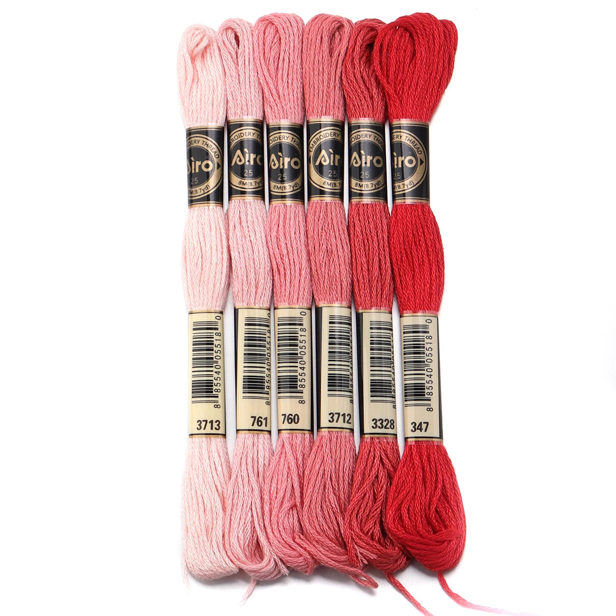 6pcs/lot Colorful Polyester Embroidery Thread