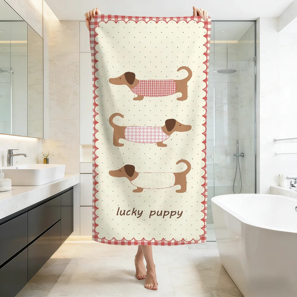 Dachshund dog  Beach Towel