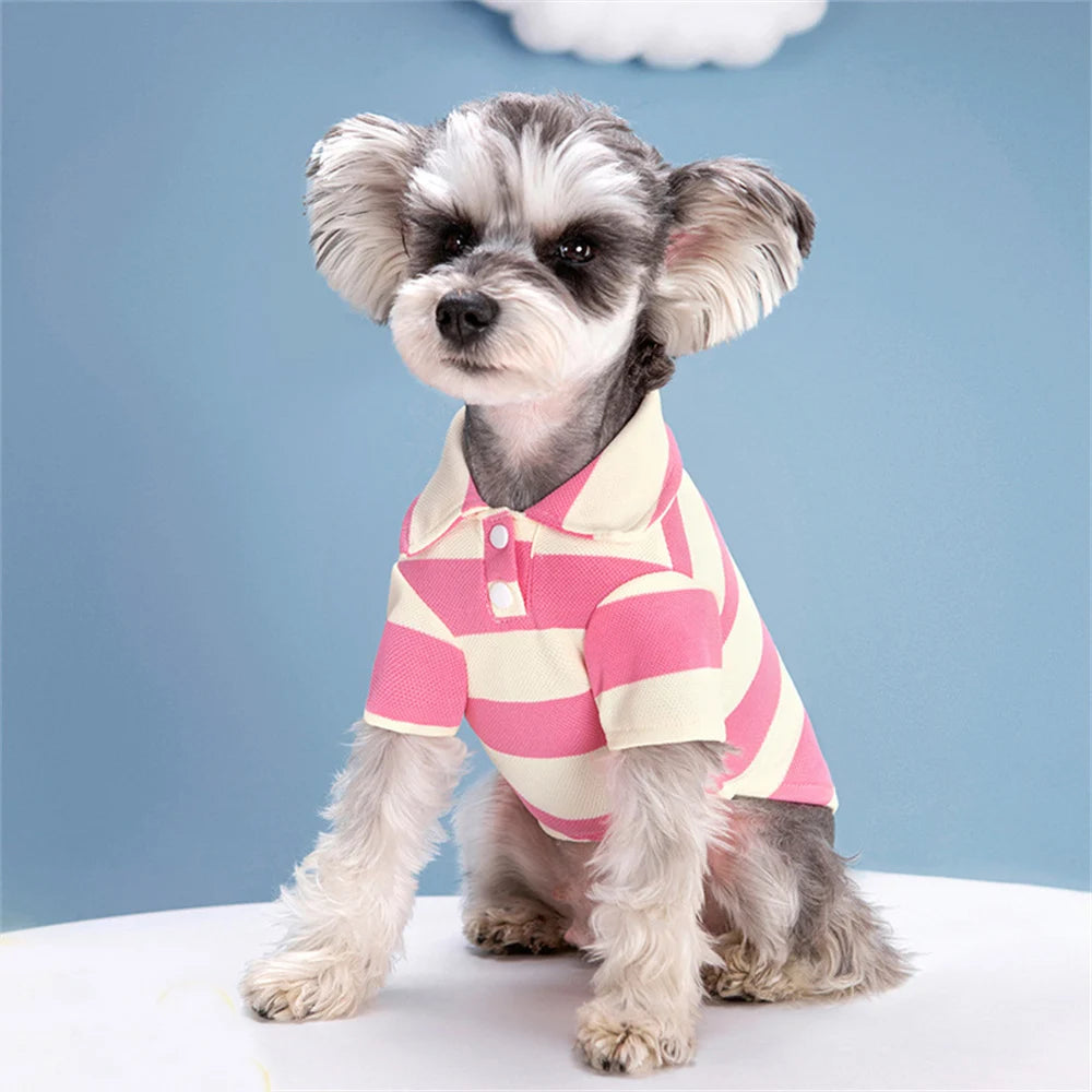 Striped Polo Pet Clothes