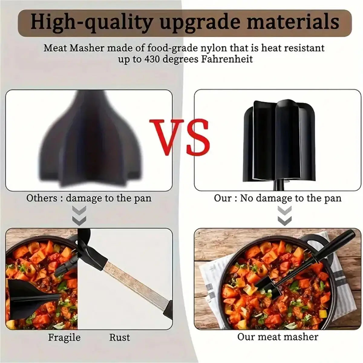 Chopper, Shredder, Heat Resistant, Smasher