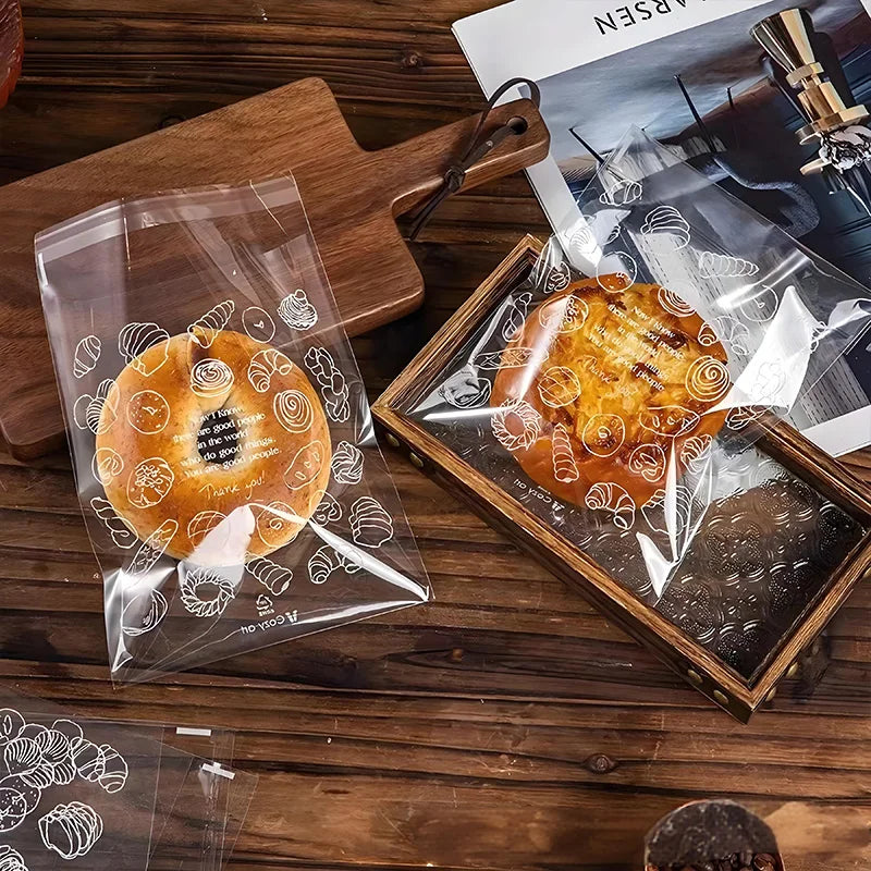 Bread Storage Bags, 8x6 inch Resealable Bakery