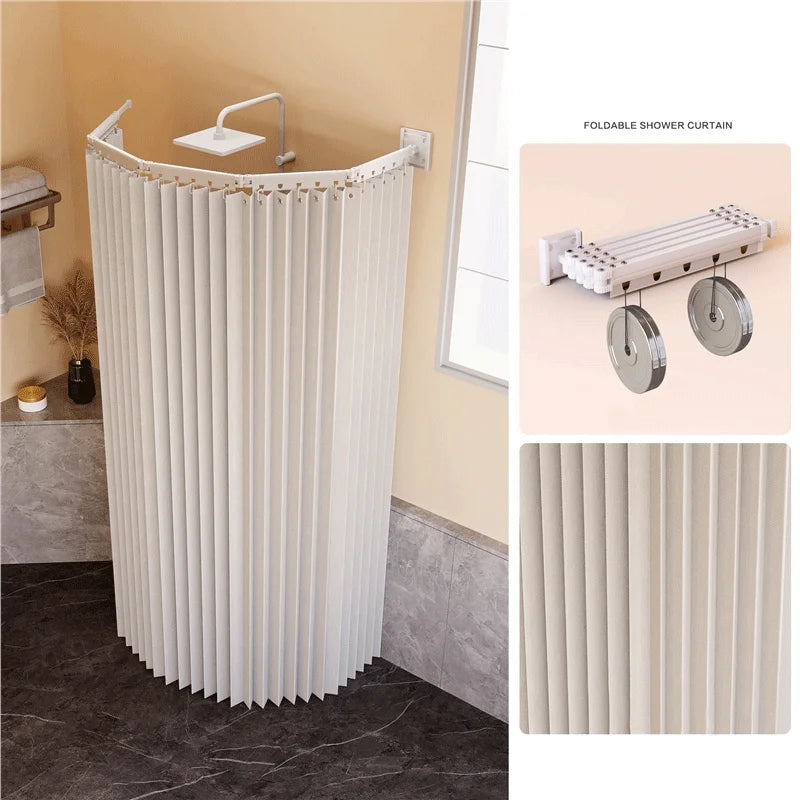 Extendable Shower Curtain Rod Set