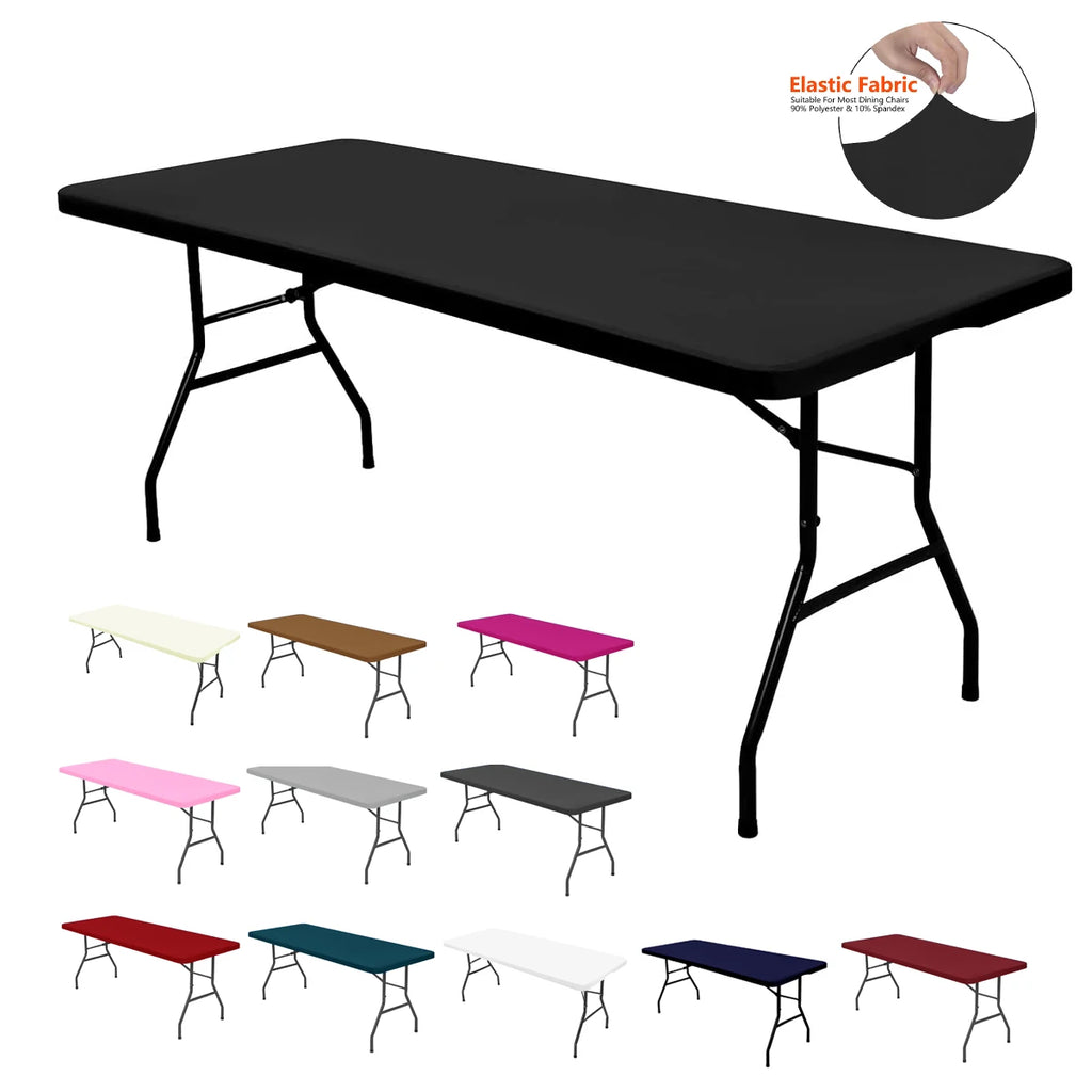4/6/8ft Spandex Tablecloth Fitted Cover