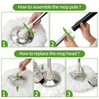 Heavy Duty Spin Mop Bucket System