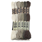 6pcs/lot Colorful Polyester Embroidery Thread