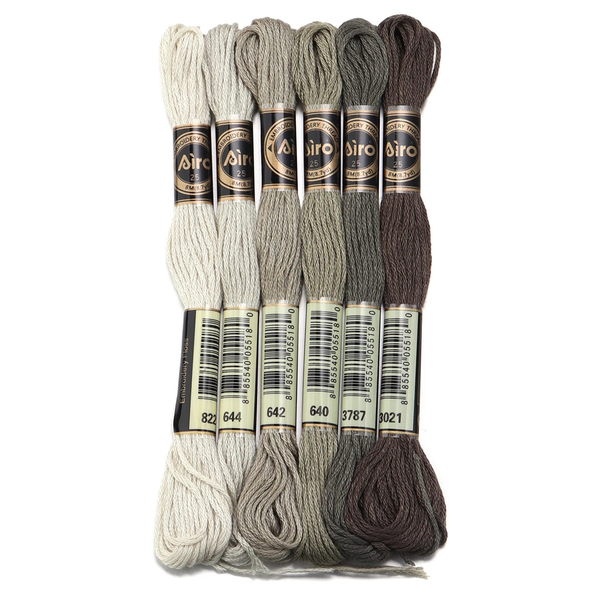 6pcs/lot Colorful Polyester Embroidery Thread