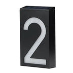 Solar Lights Black House Number