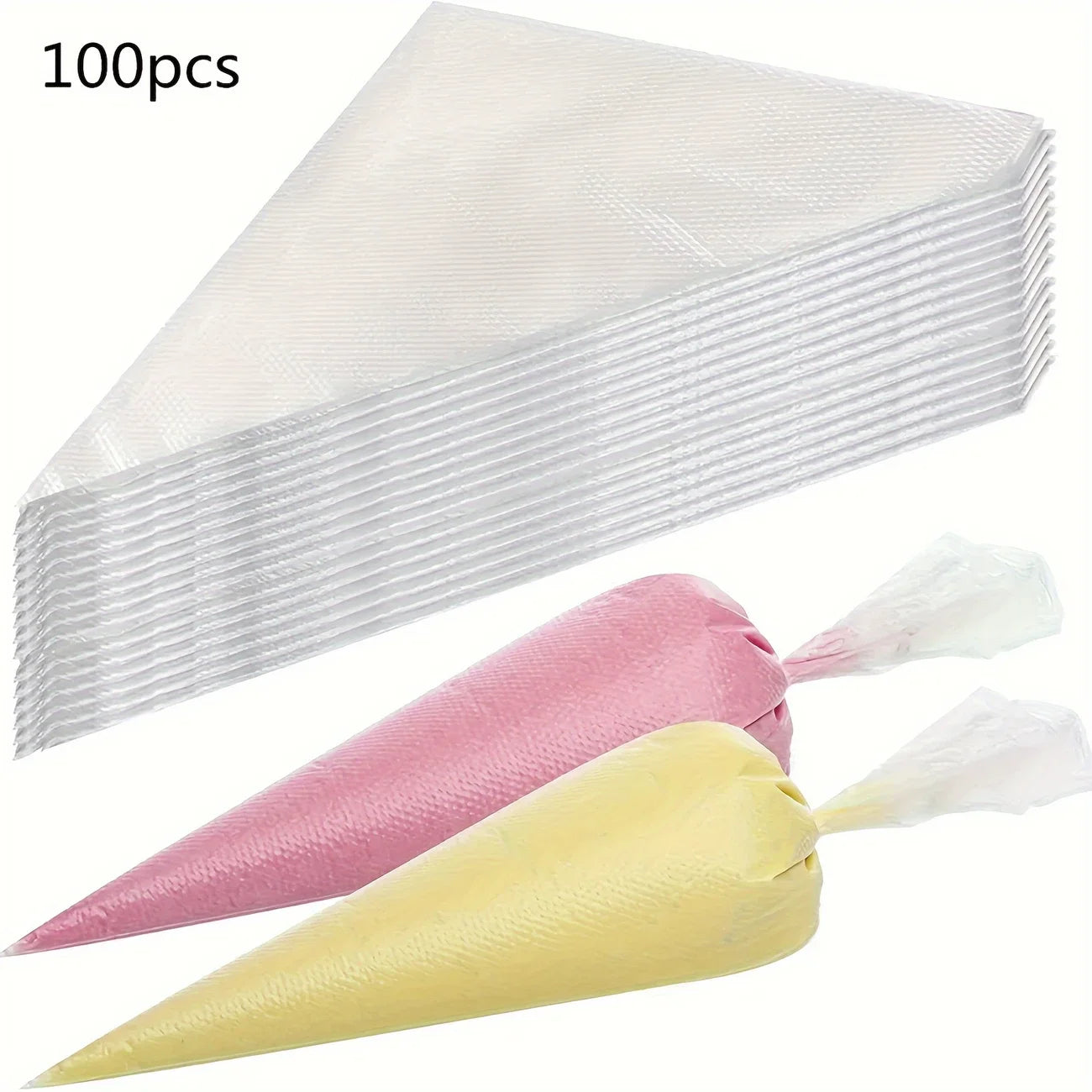 100PCS Disposable Pastry Bags