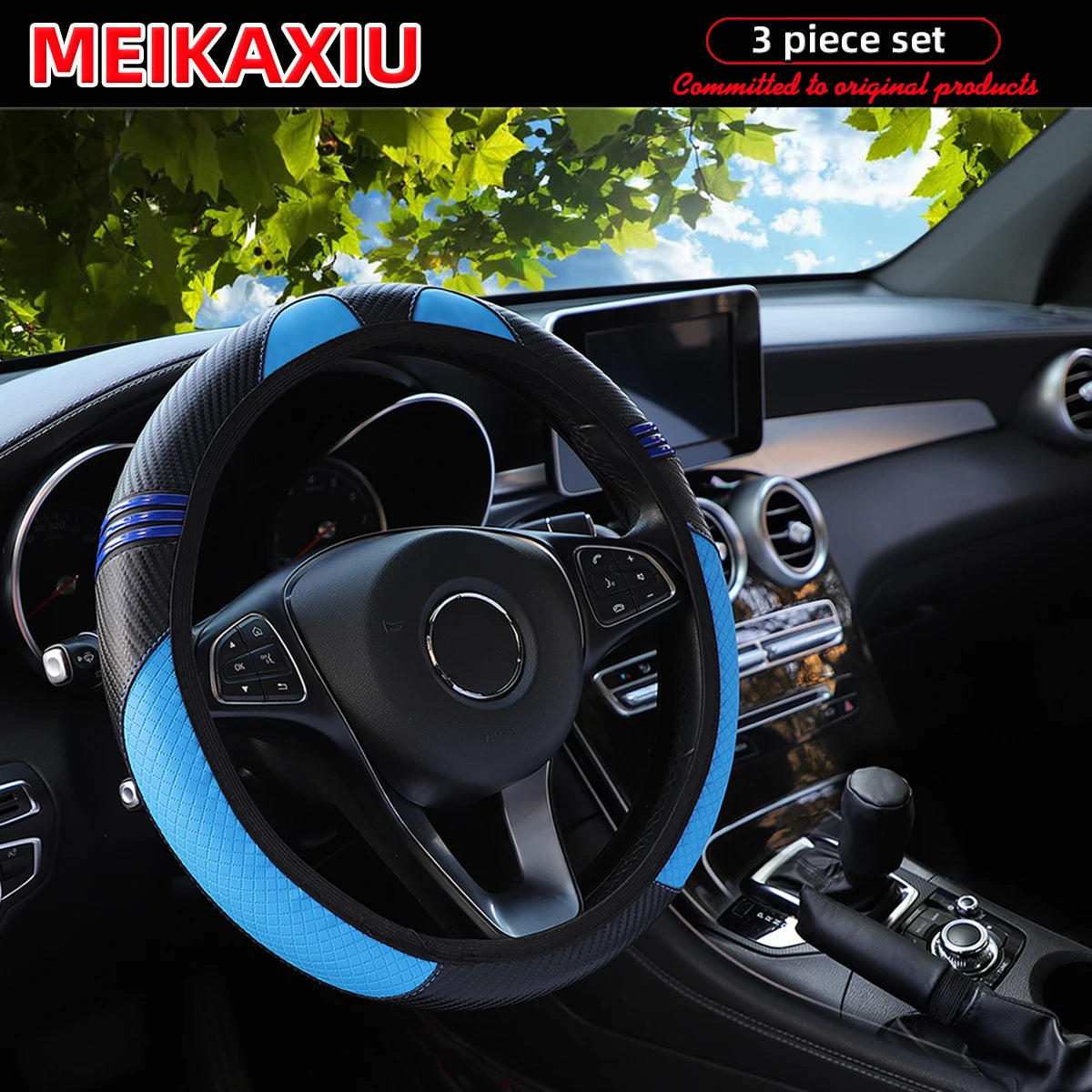 3/ 5 Set  Accessories - Steering Wheel Cover
