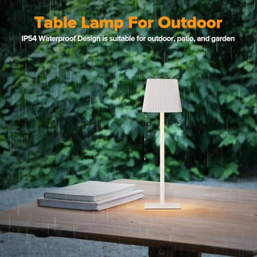 (4) Cordless Lamps,  Rechargeable Battery, Touch Control