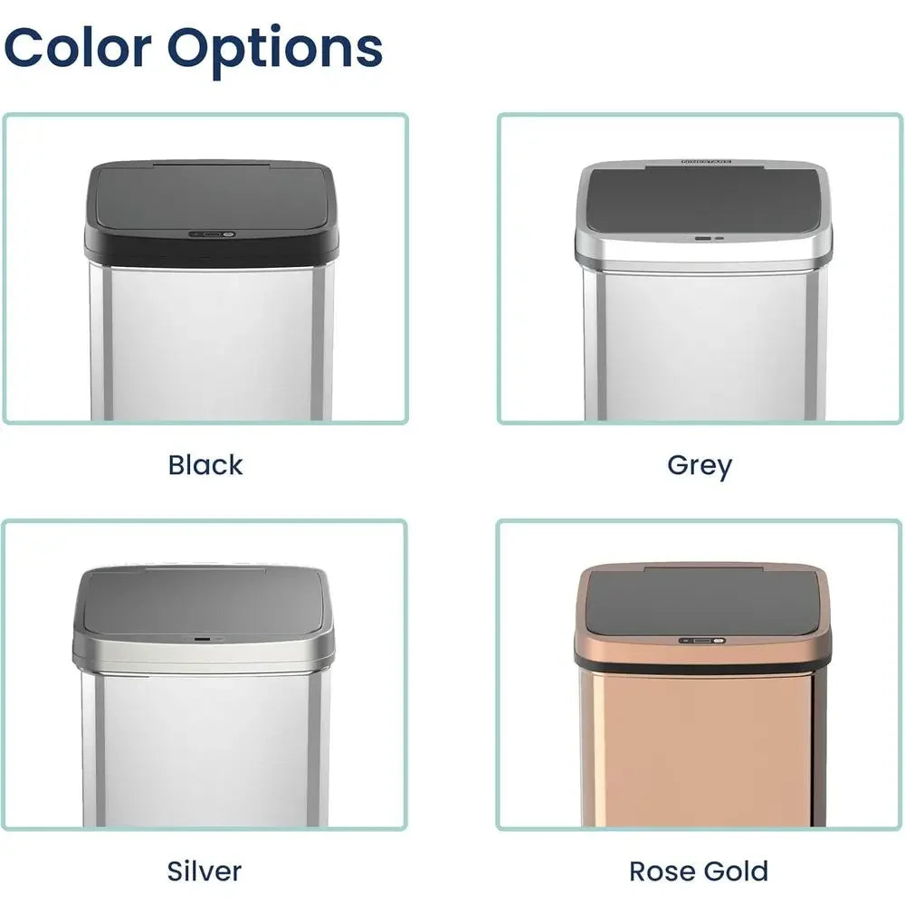 13 Gallon Touchless Motion Sensor Trash Bin