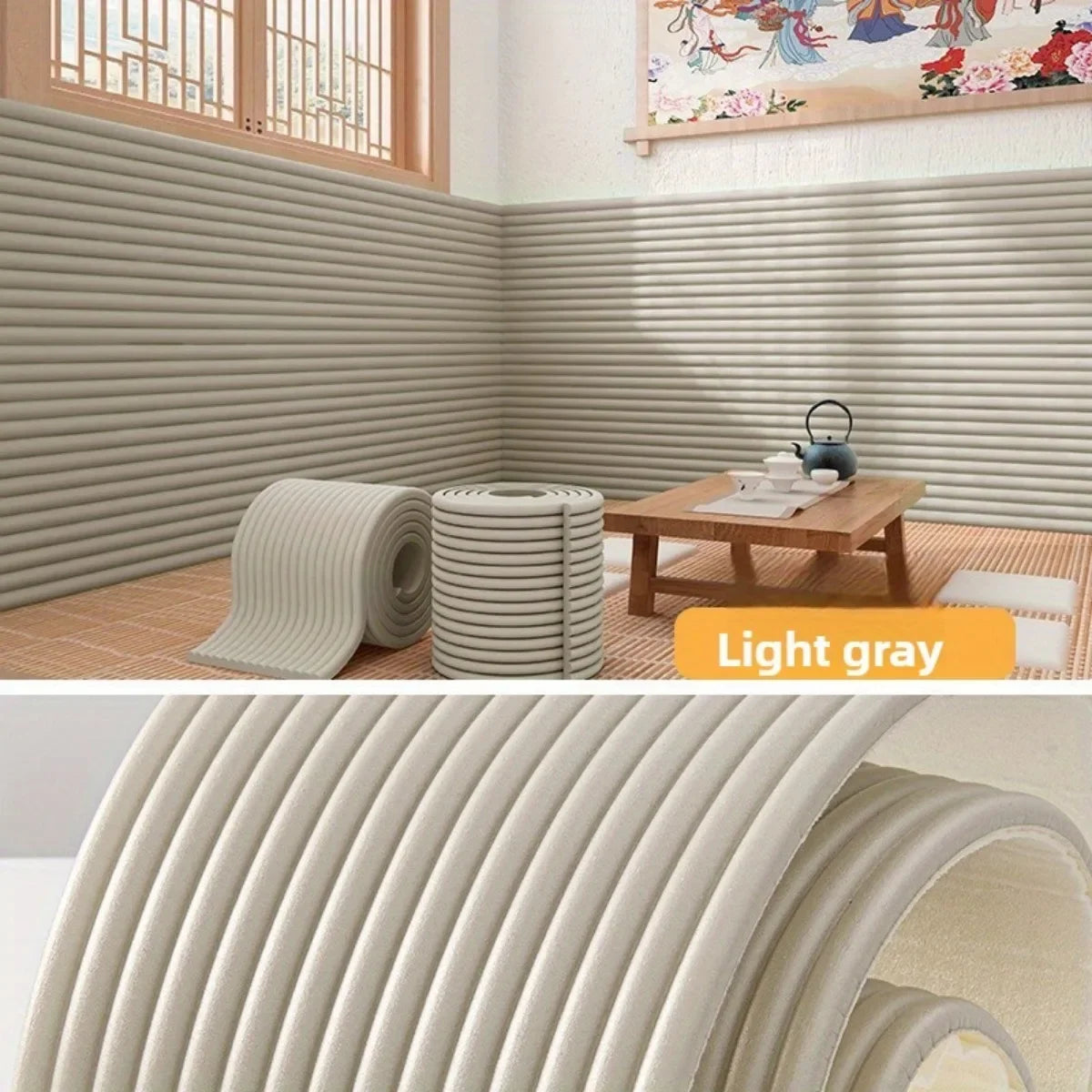 1Roll Textured Soft Edge Wall Stickers