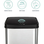 13 Gallon Touchless Motion Sensor Trash Bin