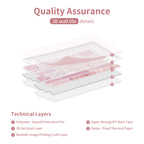6/12/24 Pcs Marble Pattern Self-Adhesive Tile Coverings