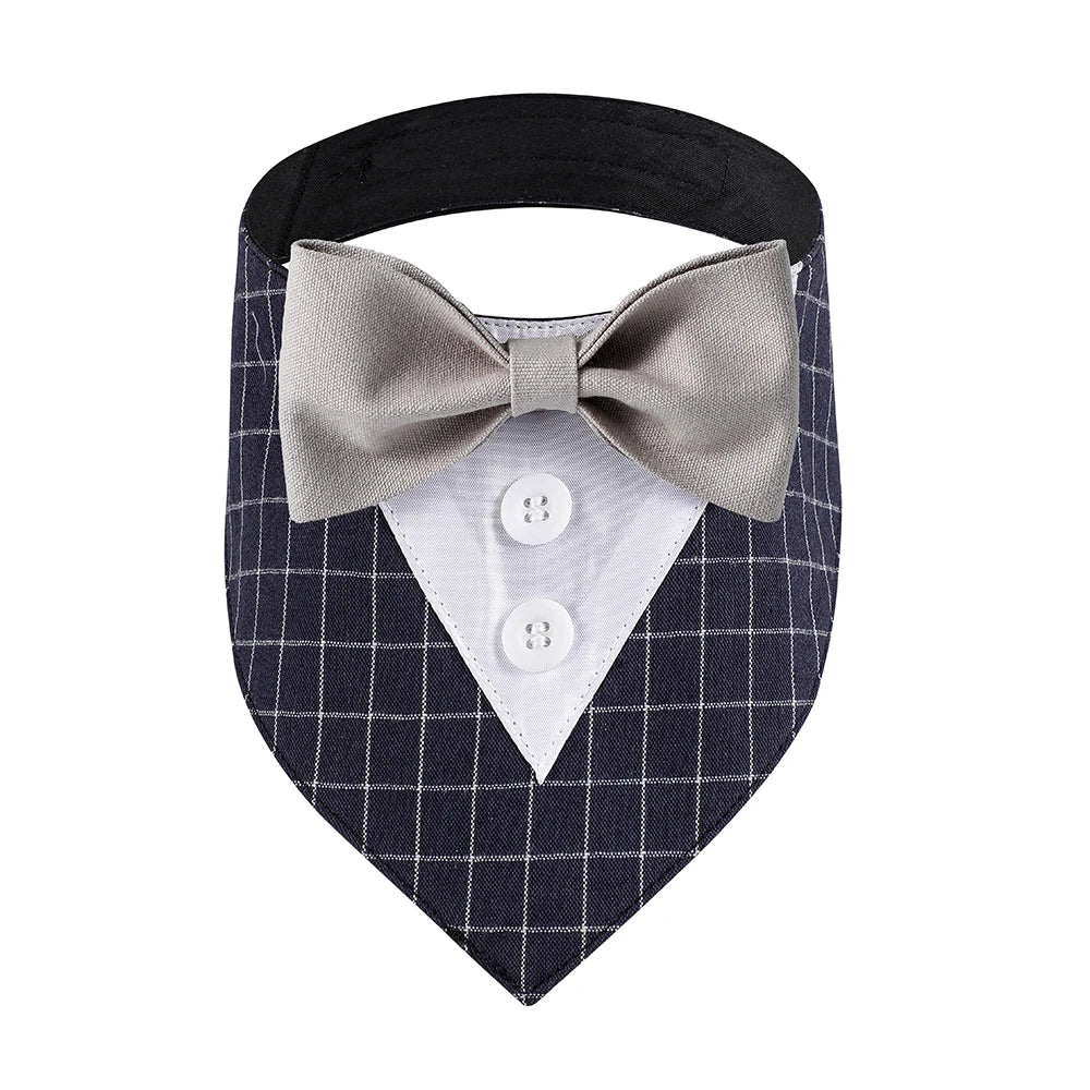 Tuxedo Suit Dog Bandana, Adjustable