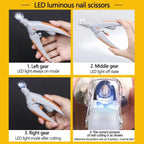 Professional Pet Nail Clipper Scissors, LED Light