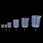 6Pcs/set Plastic Graduated Measuring Cup