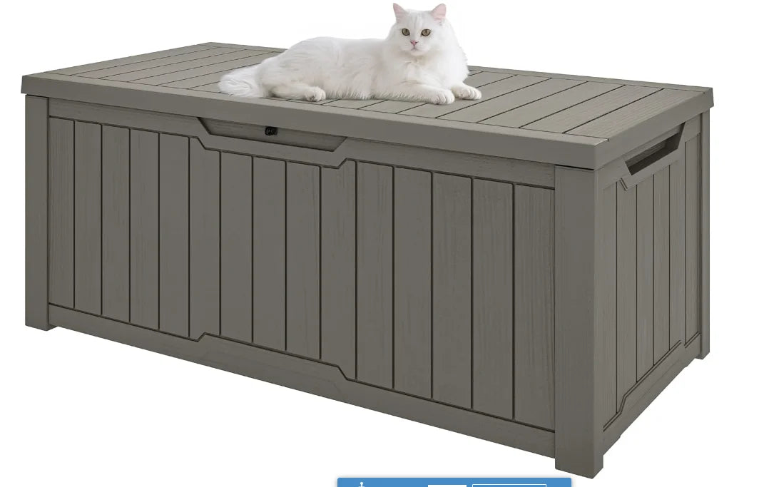 120-Gallon Deck Box, Lockable Lid