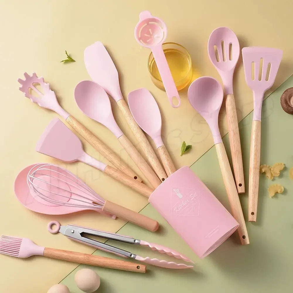 12 Pieces Silicone Utensils Cooking Sets