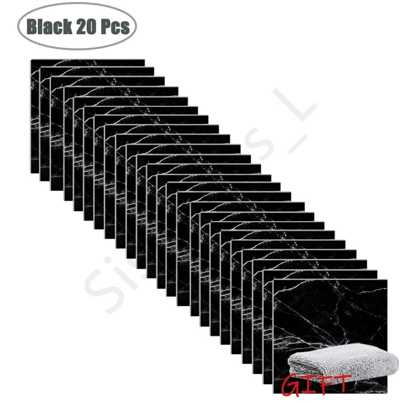 10-50Pcs Marble Wall Stickers