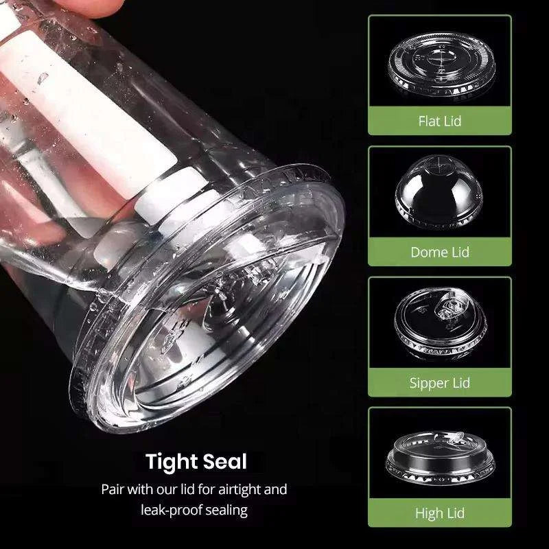 Plastic Cups,  10 Pack, 16 oz Disposable
