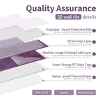 Deep purple dyed self-adhesive wall tiles