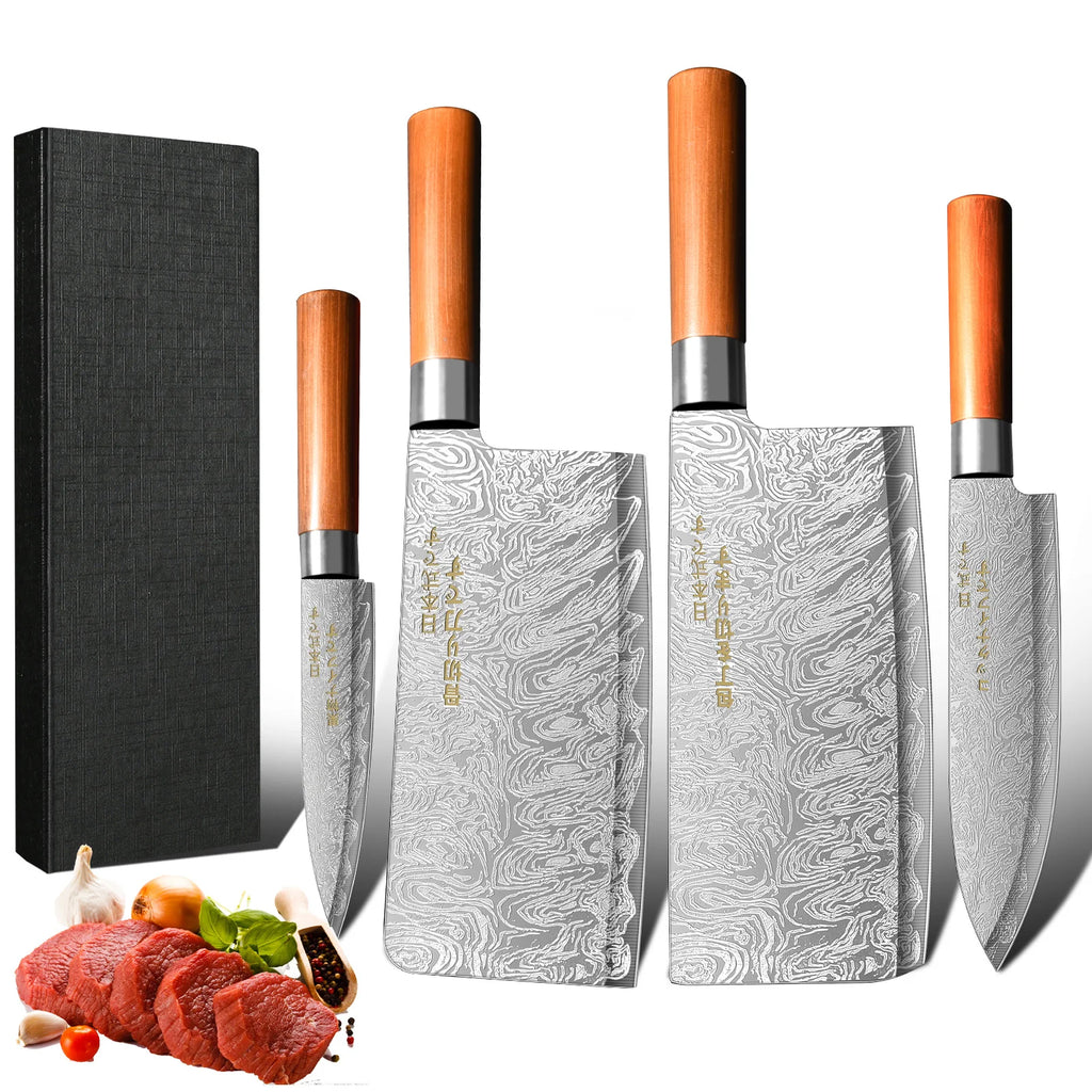 4-Piece Chef Knife Set