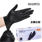 50/20PCS Disposable Nitrile Gloves, Latex Free