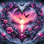 Diamond Painting Love Heart Landscape