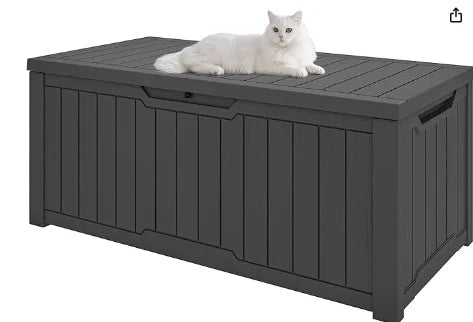 120-Gallon Deck Box, Lockable Lid