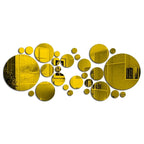 26 PCs  Acrylic Mirror Wall Sticker, round